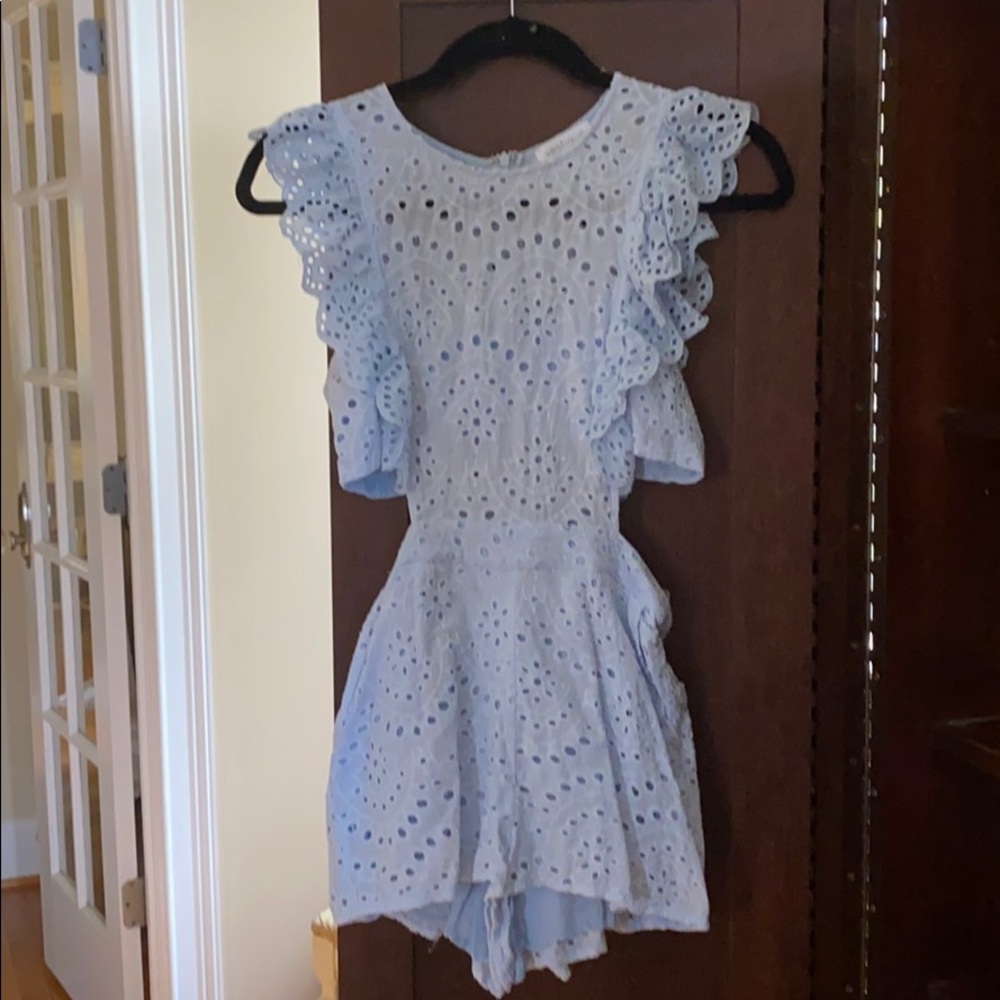 Light Blue Vestique Romper